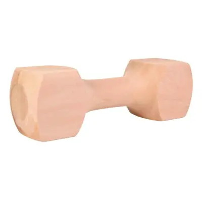 TRIXIE WOODEN DUMBBELL 650G Aportovací dřevěná činka, hnědá, velikost