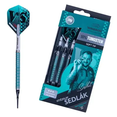 Windson CHAMPION SEDLÁK G TUNGSTEN SET Wolframový set šipek s měkkými hroty, tyrkysová, velikost