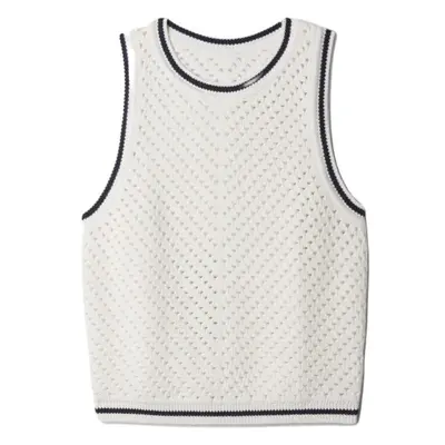 GAP SL CROCHET Dámský top, bílá, velikost