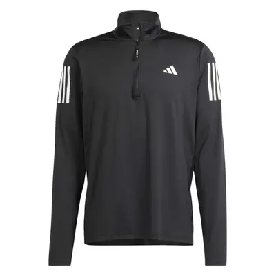 adidas OWN THE RUN HALF-ZIP Pánské běžecké triko, černá, velikost