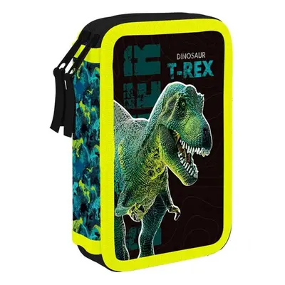 Oxybag DINOSAURUS Dvoupatrový penál, černá, velikost