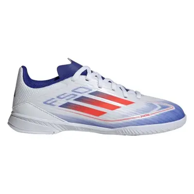 adidas F50 LEAGUE IN J Dětské sálovky, bílá, velikost