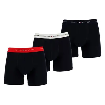 Tommy Hilfiger SIGNATURE CTN ESS-3P BOXER BRIEF WB Pánské boxerky, tmavě modrá, velikost