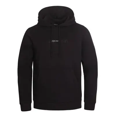 Calvin Klein PULLOVER HOODY Pánská mikina, černá, velikost