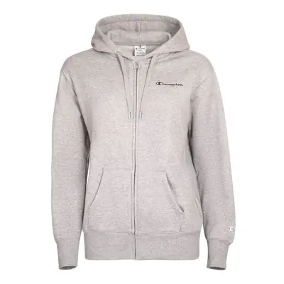 Champion HOODED FULL ZIP SWEATSHIRT Dámská mikina, šedá, velikost