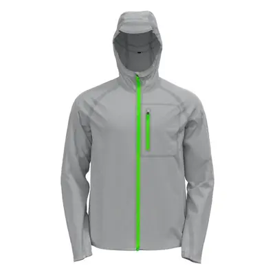 Odlo ZEROWEIGHT DUAL DRY WATERPROOF JACKET Pánská běžecká bunda, šedá, velikost