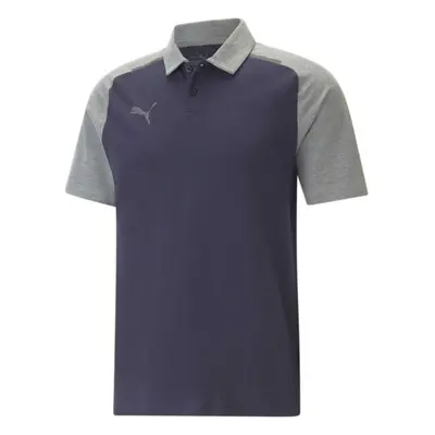 Puma TEAMCUP CASUALS POLO Pánské polo triko, tmavě modrá, velikost