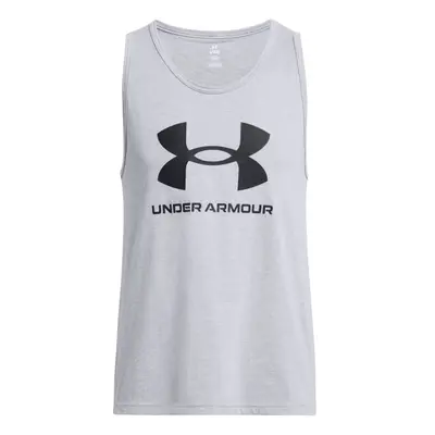 Under Armour SPORTSTYLE Pánské tílko, šedá, velikost