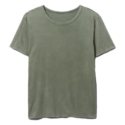 GAP ORGANIC VINT CREW Dámské tričko, khaki, velikost