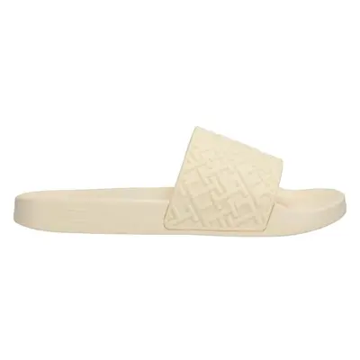 Tommy Hilfiger MONOGRAM POOL SLIDE Dámské pantofle, žlutá, velikost