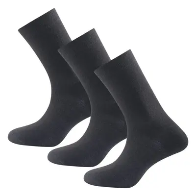 Devold DAILY MERINO MEDIUM SOCK 3PK Unisex ponožky, černá, velikost