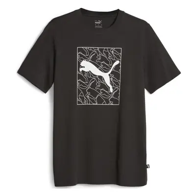 Puma GRAPHICS CAT TEE Pánské triko, černá, velikost