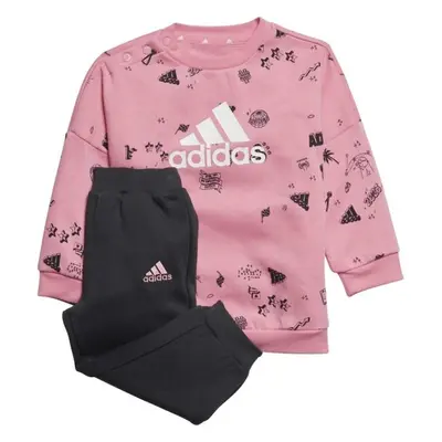 adidas BLUV Dívčí tepláková souprava, růžová, velikost