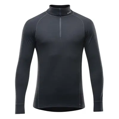 Devold DUO ACTIVE MAN ZIP NECK Pánský vlněný rolák, černá, velikost