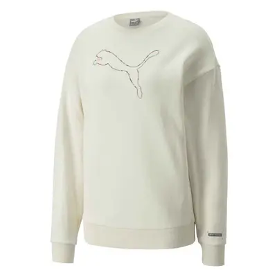 Puma BETTER CREW FL SWEATSHIRT Dámská mikina, béžová, velikost