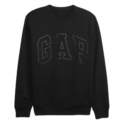 GAP FLEECE Pánská mikina, černá, velikost