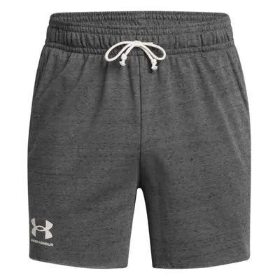 Under Armour RIVAL TERRY 6IN Pánské kraťasy, tmavě šedá, velikost