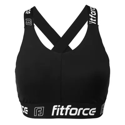 Fitforce NEMEE Dámská fitness podprsenka, černá, velikost