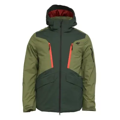 4F TECHNICAL JACKET Pánská lyžařská bunda, tmavě zelená, velikost