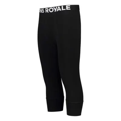 MONS ROYALE CASCADE MERINO FLEX 3/4 LEGGING Pánské funkční 3/4 spodky z merino vlny, černá, veli