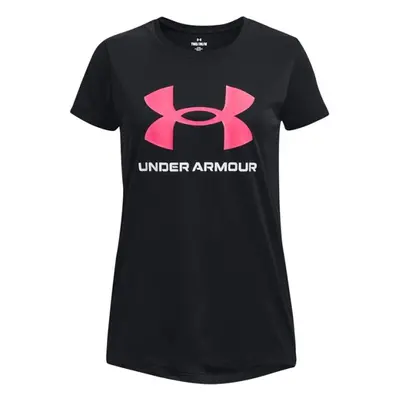 Under Armour TECH SOLID Dívčí tričko, černá, velikost