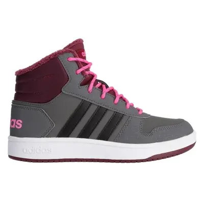 adidas HOOPS MID 2.0 K Dětské zateplené tenisky, šedá