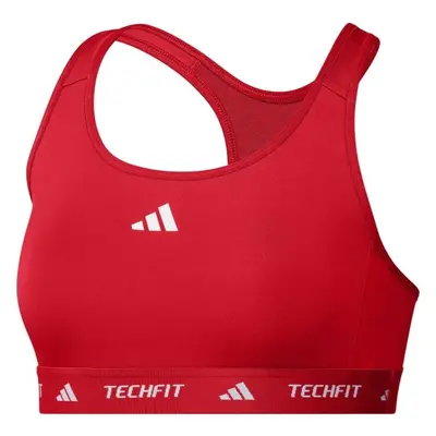 adidas TECHFIT MEDIUM-SUPPORT BRA Dámská podprsenka, červená, velikost