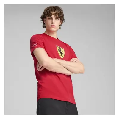 Puma FERRARI RACE COLORED BIG SHIELD TEE Pánské triko, červená, velikost