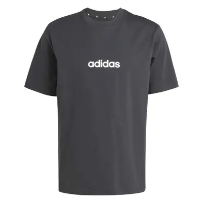 adidas ESSENTIALS LINEAR SINGLE JERSEY Pánské tričko, černá, velikost