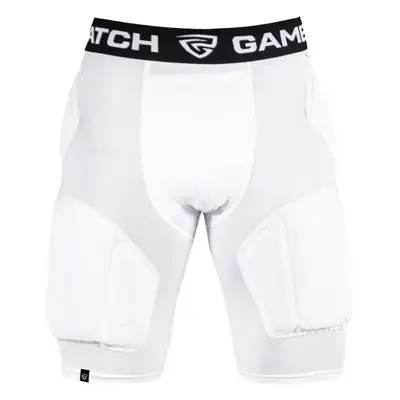 GAMEPATCH PADDED SHORTS PRO+ Kompresní unisex šortky, bílá, velikost