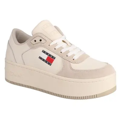 Tommy Hilfiger TJW FLATFORM MAT MIX Dámské tenisky, béžová, velikost