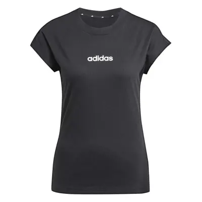 adidas ESSENTIALS LINEAR SINGLE Dámské triko, černá, velikost