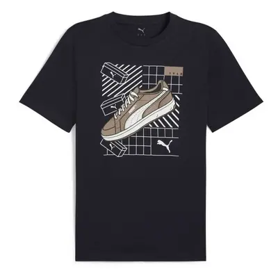 Puma GRAPHIC SNEAKER TEE Pánské triko, tmavě modrá, velikost