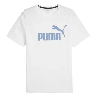 Puma ESSENTIALS LOGO Pánské triko, bílá, velikost