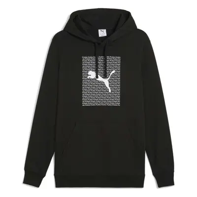 Puma ESSENTIALS LOGO LAB HOODIE Pánská sportovní mikina, černá, velikost