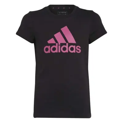 adidas BIG LOGO TEE Dívčí tričko, černá, velikost