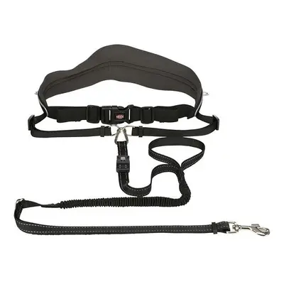 TRIXIE RUNNING BELT WITH LEASH Běžecký pás s vodítkem, červená, velikost