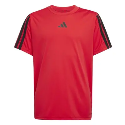 adidas JERSEY ESSENTIALS LOGO KIDS Dětské tréninkové triko, červená, velikost