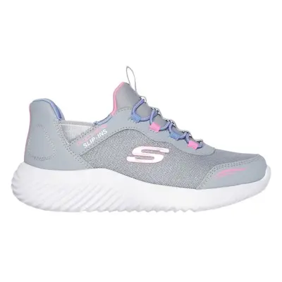 Skechers BOUNDER - SIMPLE CUTE Dívčí vycházková obuv, šedá, velikost