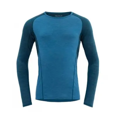 Devold RUNNING MERINO SHIRT MAN Pánské triko, modrá, velikost