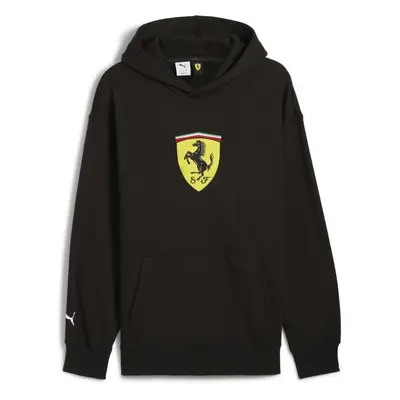 Puma FERRARI RACE BIG SHIELD HOODIE Pánská mikina, černá, velikost