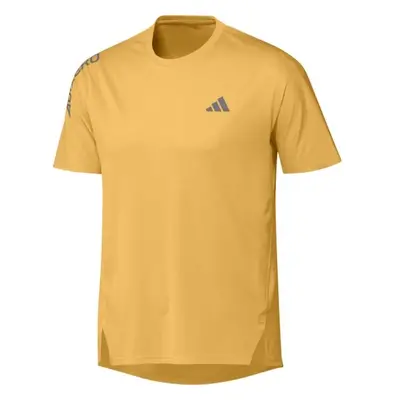 adidas ADIZERO TEE Pánské sportovní triko, žlutá, velikost