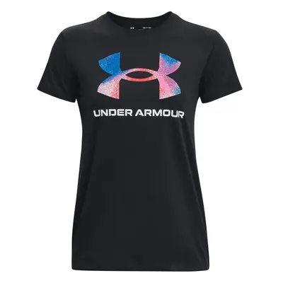 Under Armour LIVE SPORTSTYLE GRAPHIC SS Dámské triko, černá, velikost