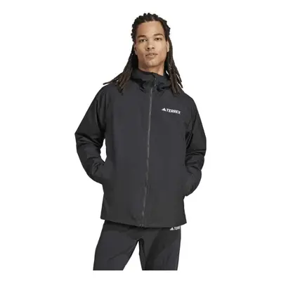 adidas TERREX MULTY 2L RAIN JACKET Pánská outdoorová bunda, černá, velikost