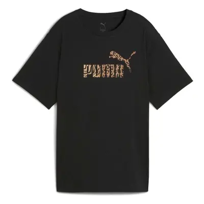 Puma ESSENTIALS GRPHIC ANIMAL RELXED TEE Dámské triko, černá, velikost