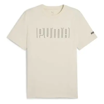 Puma SPORT GRAPHIC TEE Pánské triko, béžová, velikost