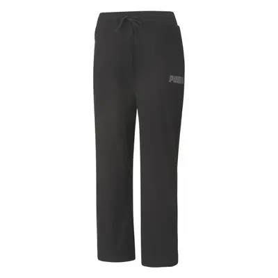 Puma MODERN BASIC RIBBED WIDE PANTS Dámské tepláky, černá, velikost