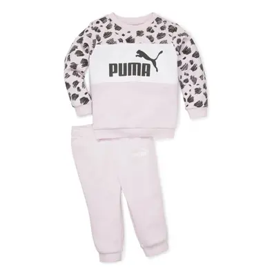 Puma ESSENTIALS+ MATES INFANTS JOGGER FL DESERT Dětská tepláková souprava, růžová, velikost