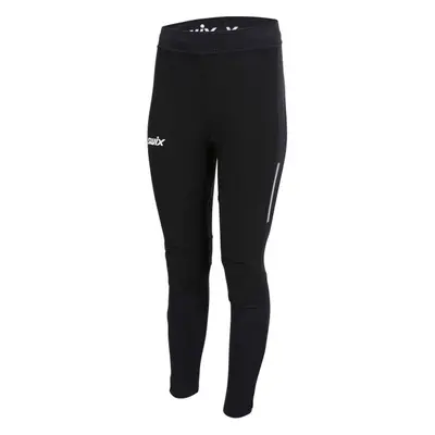 Swix FOCUS WIND TIGHTS Prodyšné elastické dámské kalhoty, černá, velikost