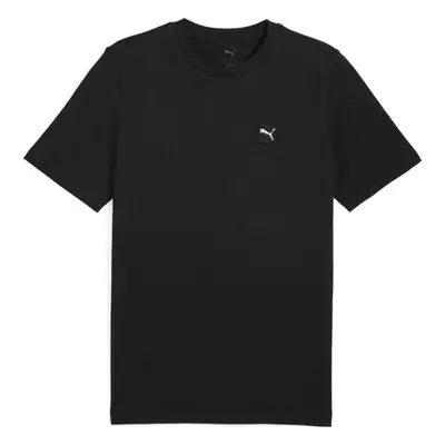 Puma ESSENTIALS ELEVATED TEE Pánské triko, černá, velikost